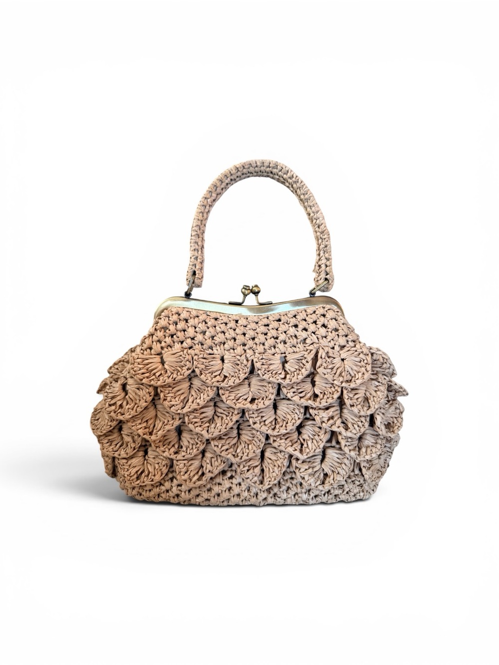 Patricia Nash Laureana Scalloped Raffia Frame Bag